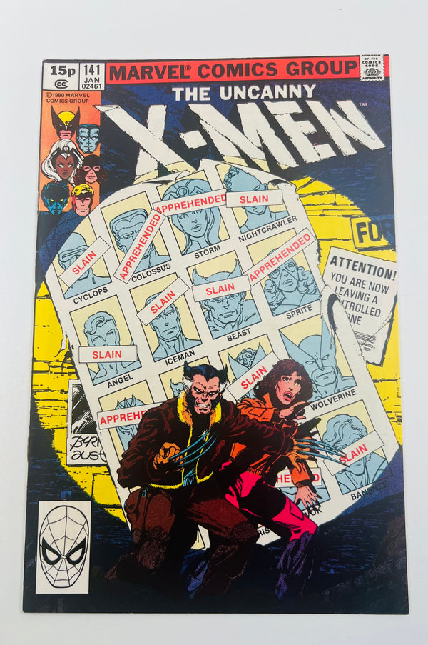 Uncanny X-Men Issue 141 Bronze Age Comic FN 9.4 Grade (1981)