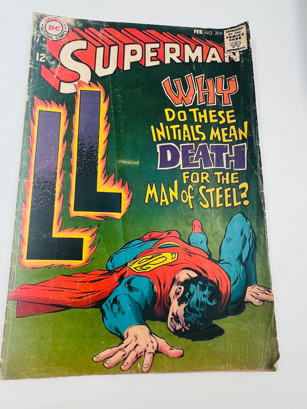 DC - Superman Issue 204 Silver Age Comic (1968)