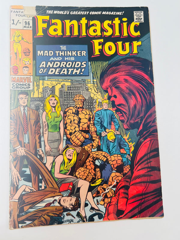 Marvel - Fantastic Four Issue 96 Silver Age Comic (1969)