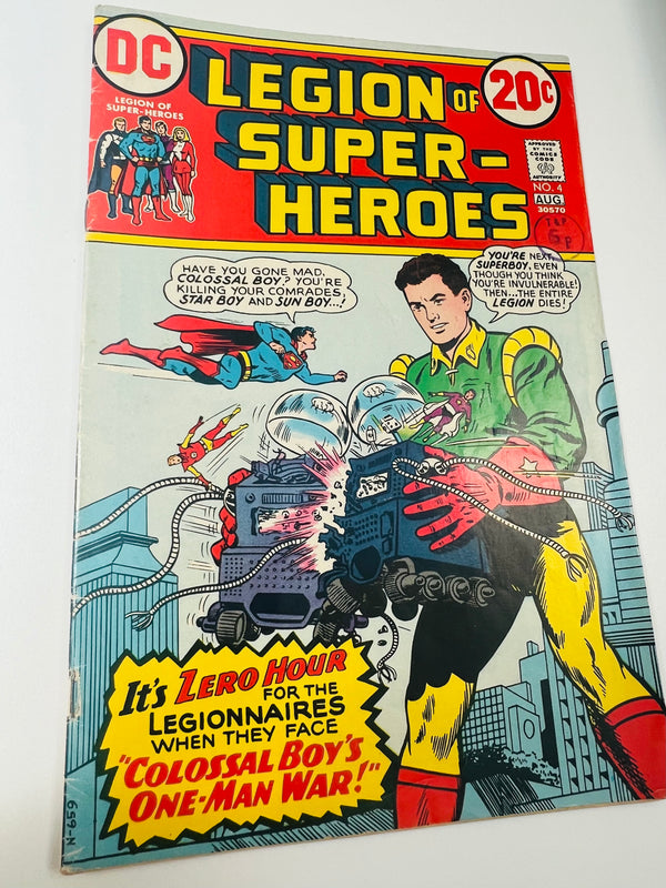 DC - Legion Of Superheroes Issue 4 Bronze Age Comic (1973)