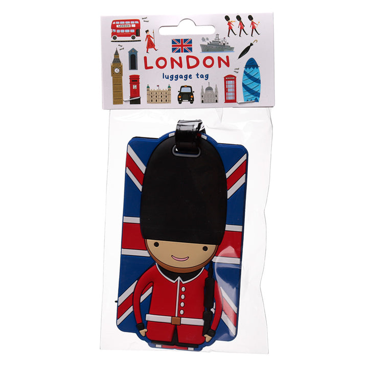 PVC Luggage Tag - Husinec Souvenir Union Jack Husinec Guardsman LUT03-0