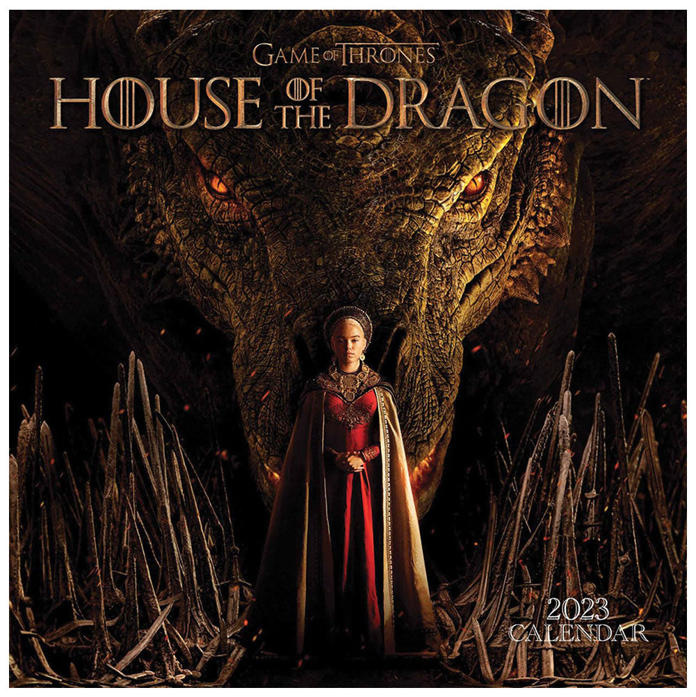 House Of The Dragon Square Calendar 2023 Grin Entertainment Store
