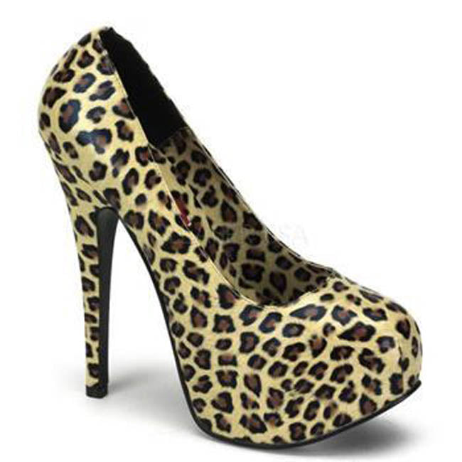 Bordello Shoes - Cheetah Print Teeze Platforms - napoleonshousecleaning Clothing