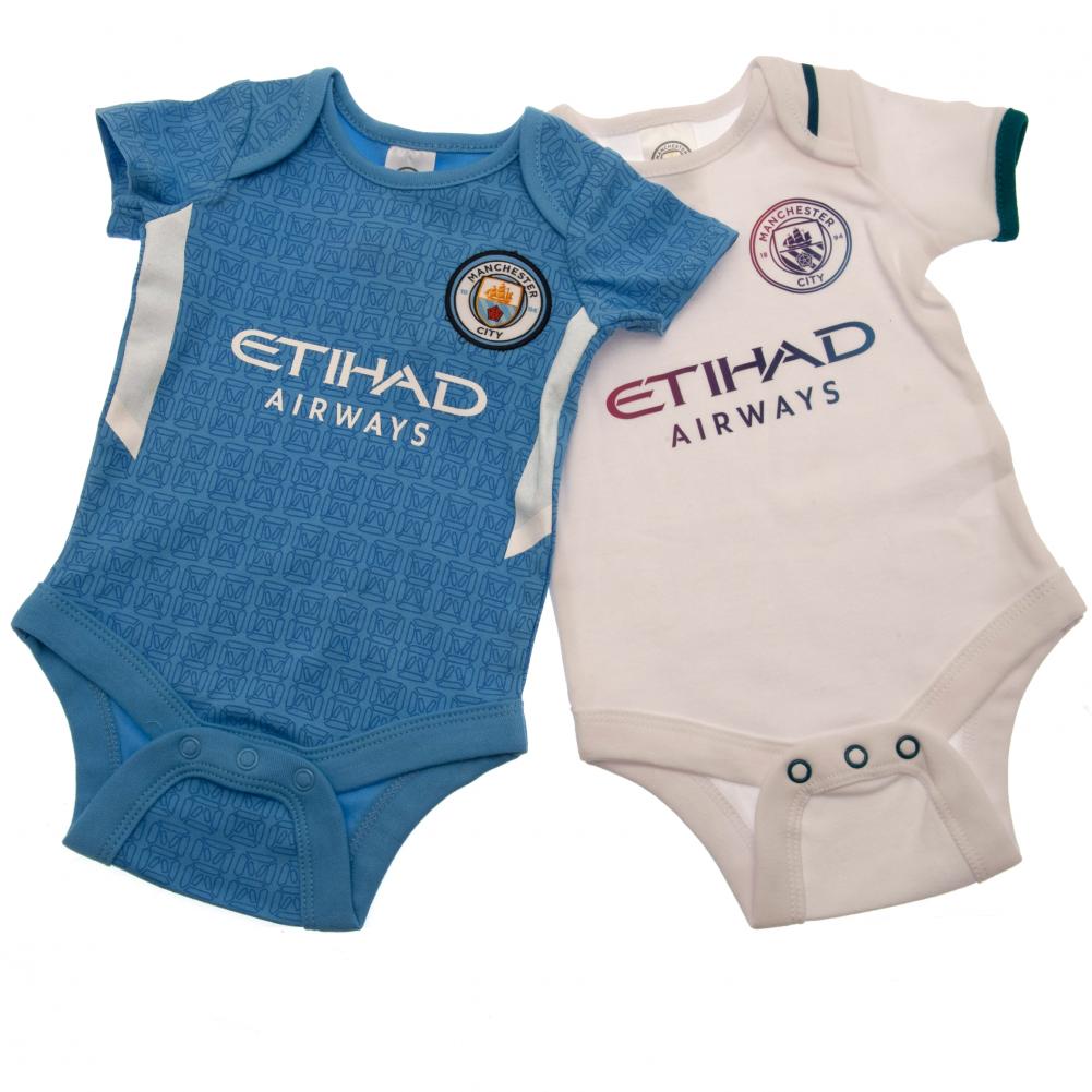 Manchester City FC Pack Bodysuit 6/9 mths SQ by Grin