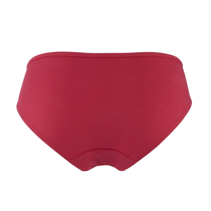 Passion Red - Silk & Organic Cotton Brief by Juliemay Lingerie