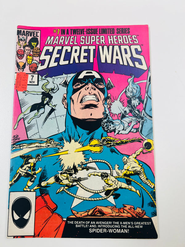 Marvel - Superheroes Secret Wars #7 1st Appearance Of Spider-Woman (1984)