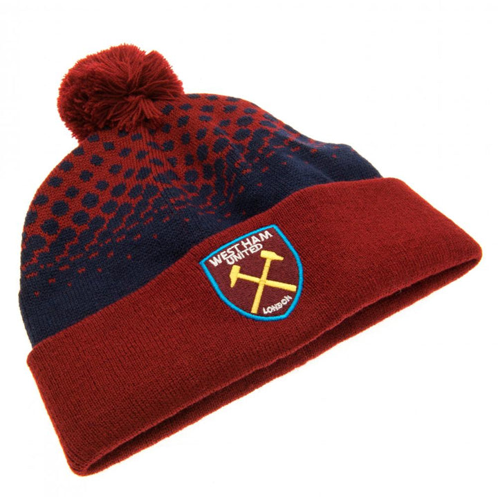 West Ham United FC Fade Ski Hat by Football>Premier League>West Ham United FC