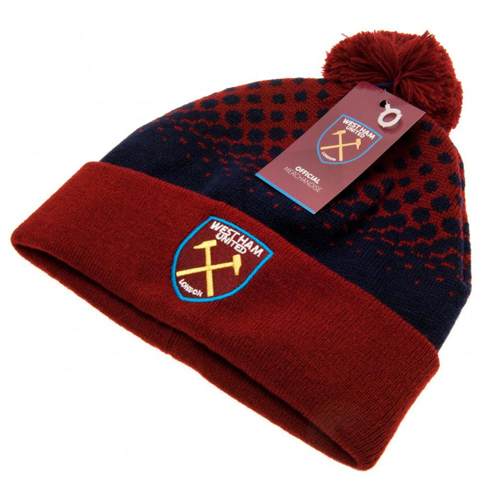 West Ham United FC Fade Ski Hat by Football>Premier League>West Ham United FC