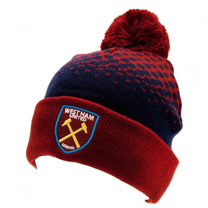 West Ham United FC Fade Ski Hat by Football>Premier League>West Ham United FC