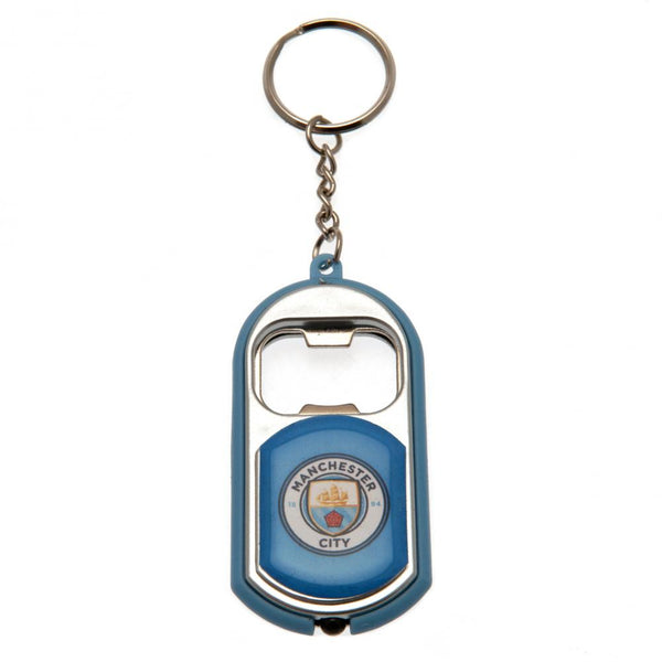 Manchester City FC Keyring Torch Bottle Opener by Football>Premier League>Manchester City FC