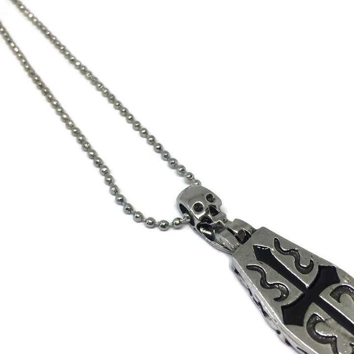 Coffin x Skeleton Necklace-2