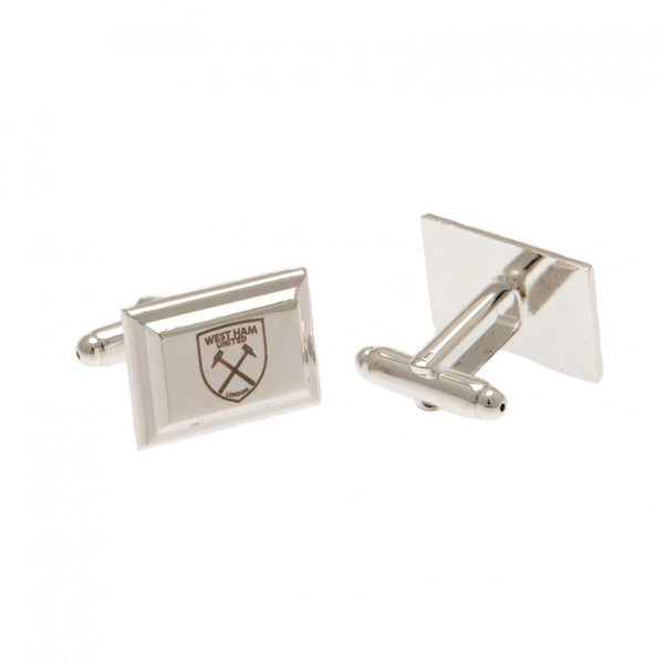 West Ham United FC Silver Plated Cufflinks by Football>Premier League>West Ham United FC