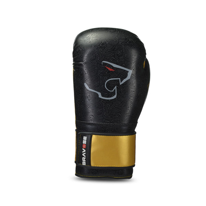 Nemesis Black and Gold Boxing Gloves-2