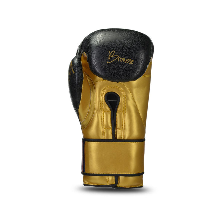 Nemesis Black and Gold Boxing Gloves-4