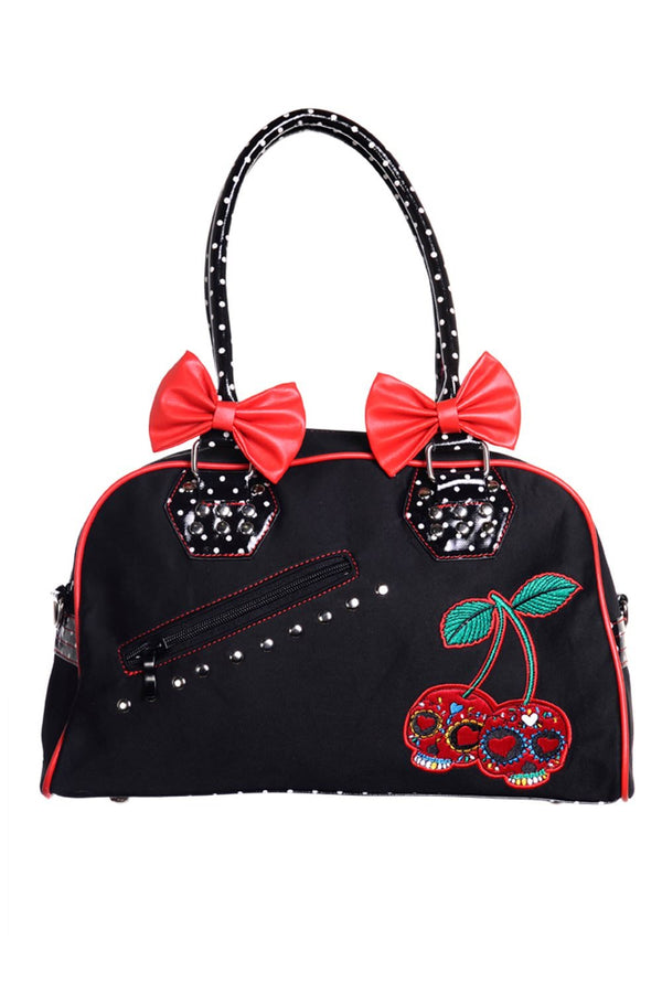 UNDERWORLD WITH CHERRY BITES HANDBAG by Banned Apparel