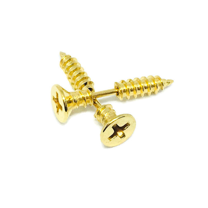 Gifts From The Crypt - Stainless Steel Screw Earrings-2