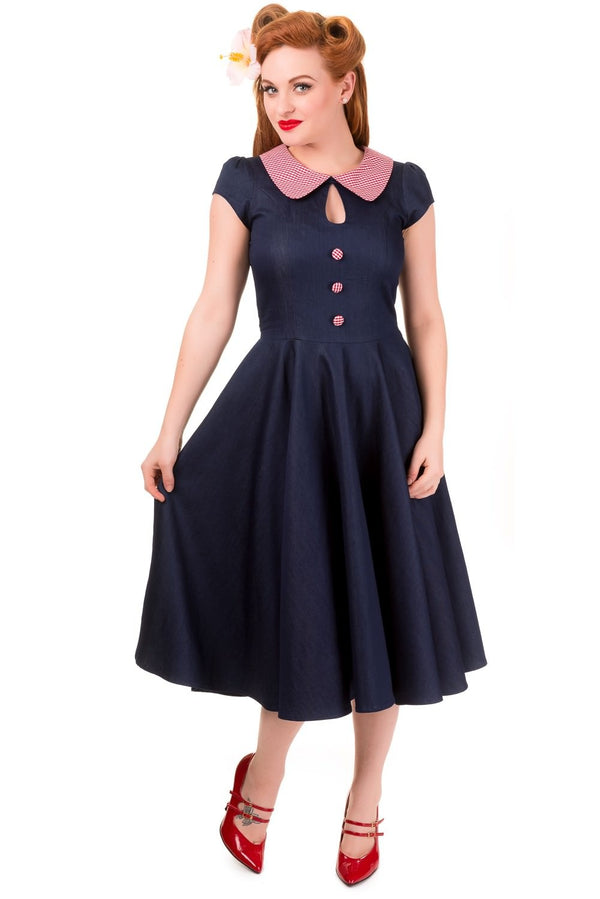 Banned Apparel - Blueberry Hill Dress by Banned Apparel