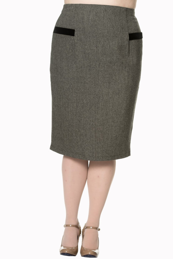 LADY LUCK PENCIL SKIRT by Banned Apparel