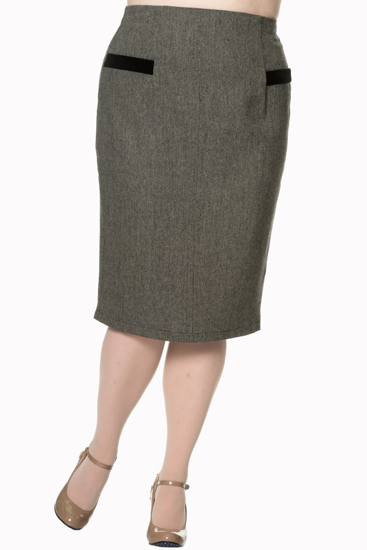 LADY LUCK PENCIL SKIRT by Banned Apparel