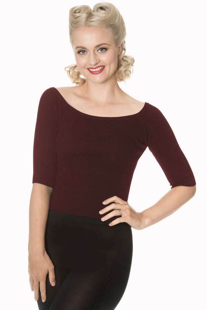 WICKEDLY WONDERFUL KNIT TOP by Banned Apparel