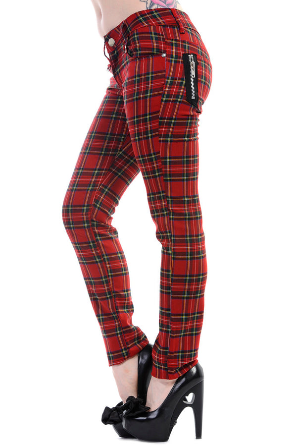 FOREVER YOURS TARTAN TROUSERS