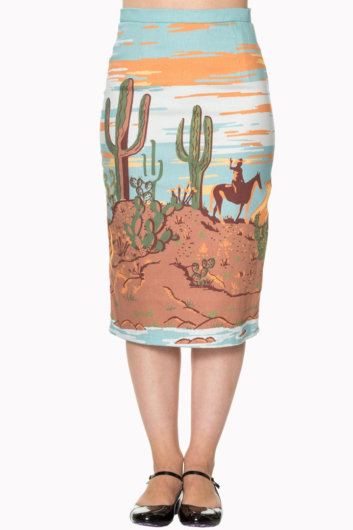 MAGICAL DAY PENCIL SKIRT by Banned Apparel