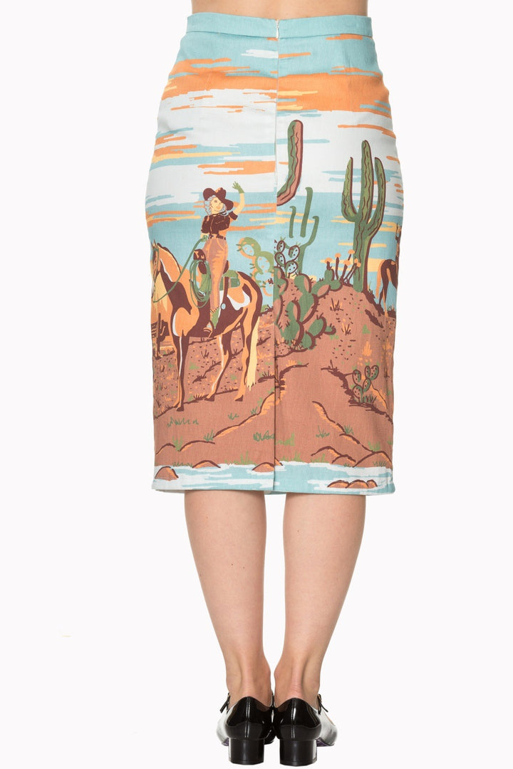 MAGICAL DAY PENCIL SKIRT by Banned Apparel