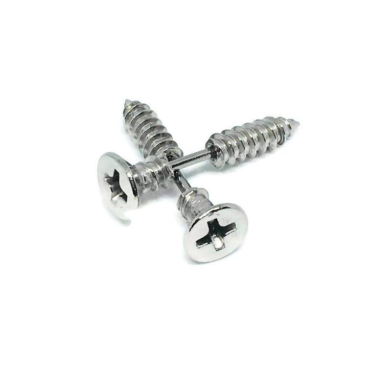 Gifts From The Crypt - Stainless Steel Screw Earrings-1