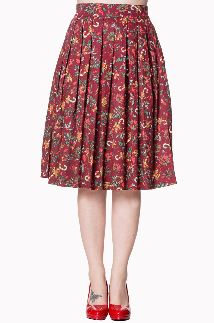 AUTUMN LEAVES SKIRT by Banned Apparel