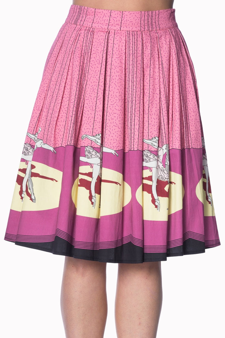 BALLERINA BORDER 50S SKIRT by Banned Apparel