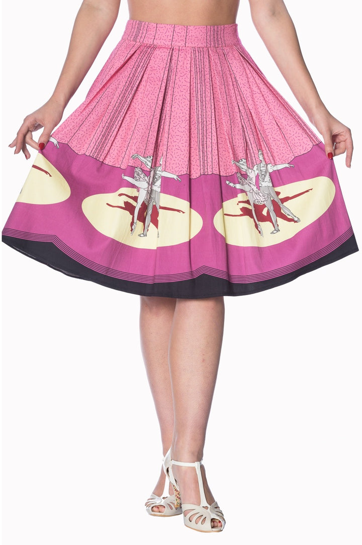 BALLERINA BORDER 50S SKIRT by Banned Apparel