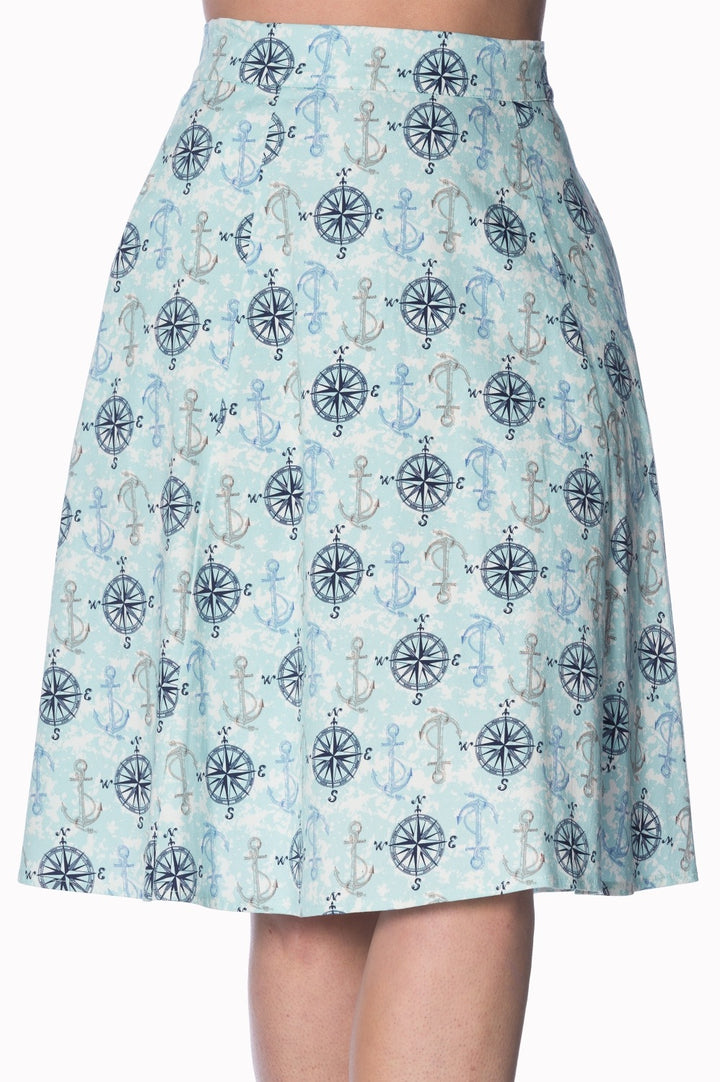 COMPASS SKIRT by Banned Apparel