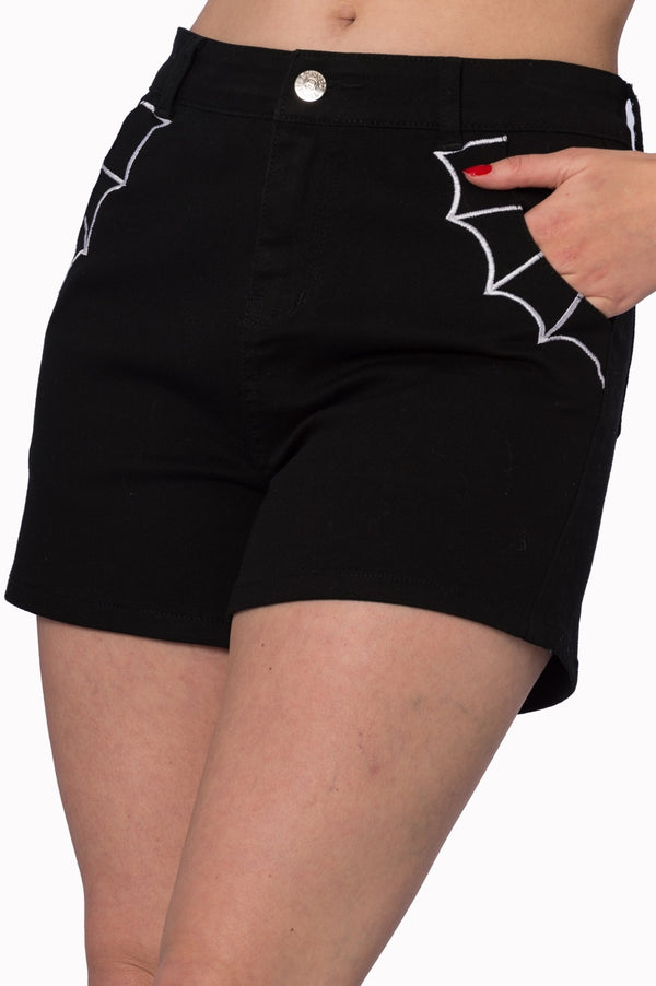 BELL TOWER BAT SHORTS by Banned Apparel