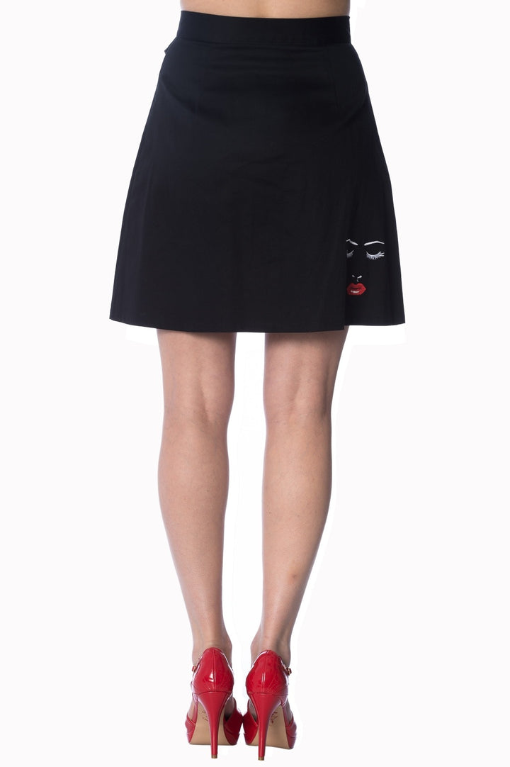 MODEL FACE SKIRT by Banned Apparel