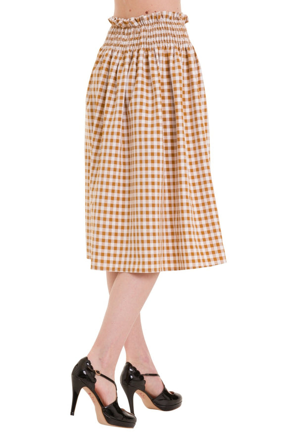 SUMMER BREEZE SMOCKING SKIRT