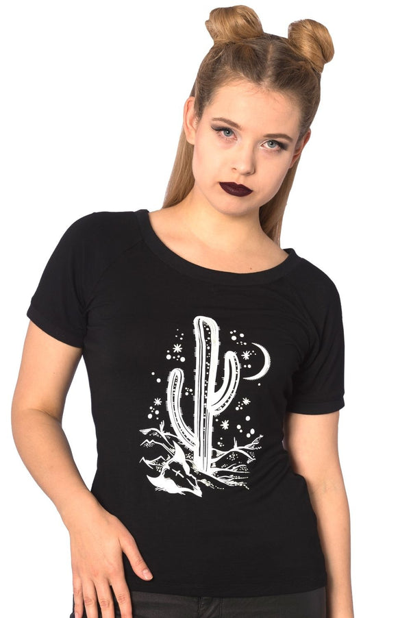 COSMIC CACTUS RAGLAN TOP