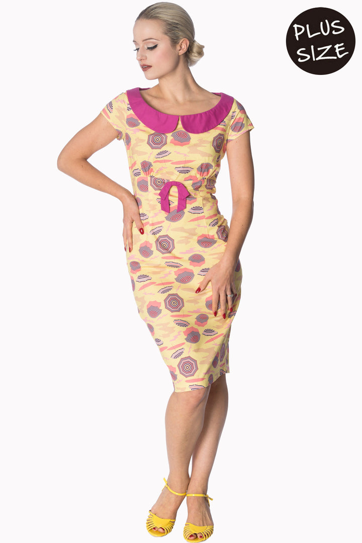 PARASOL WIGGLE DRESS by Banned Apparel