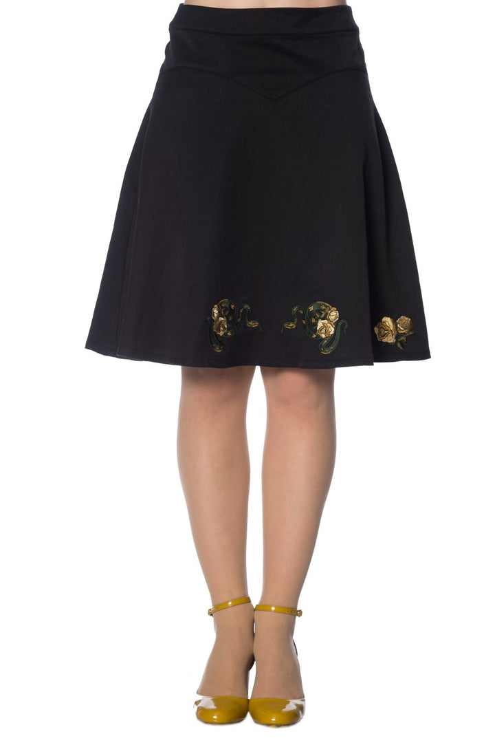 SERPENT FLARE SKIRT by Banned Apparel