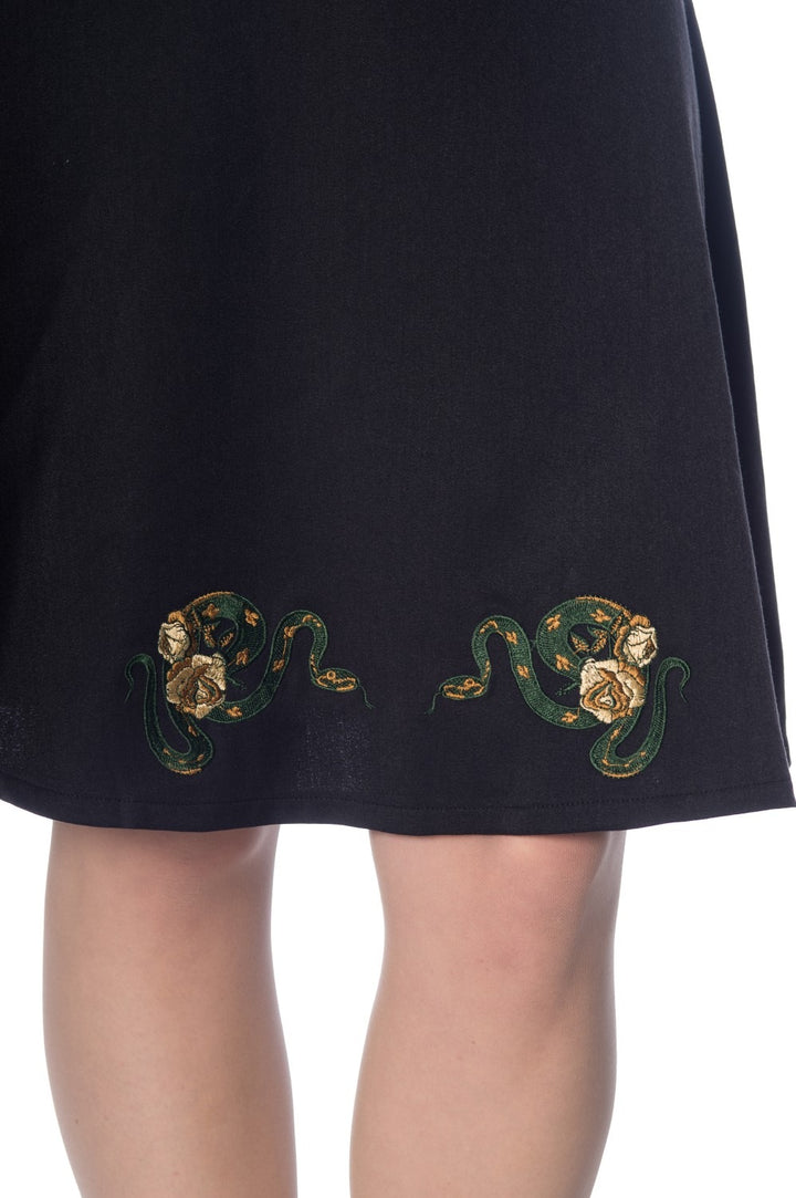 SERPENT FLARE SKIRT by Banned Apparel