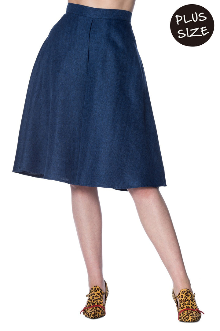 SECRETARY FLARE SKIRT by Banned Apparel