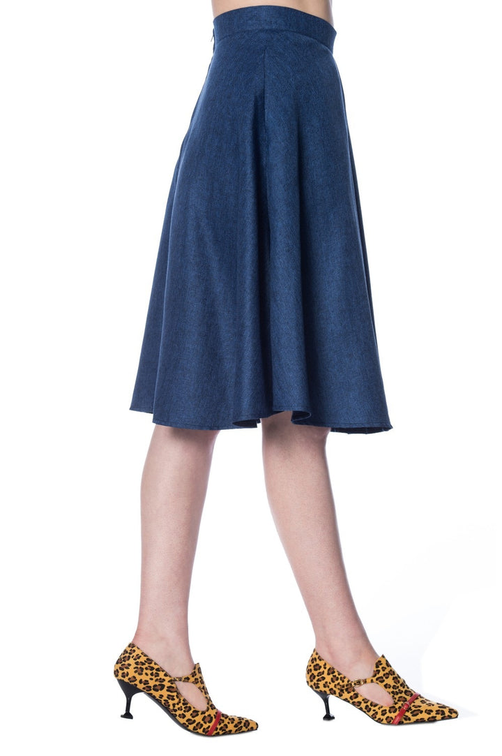 SECRETARY FLARE SKIRT by Banned Apparel