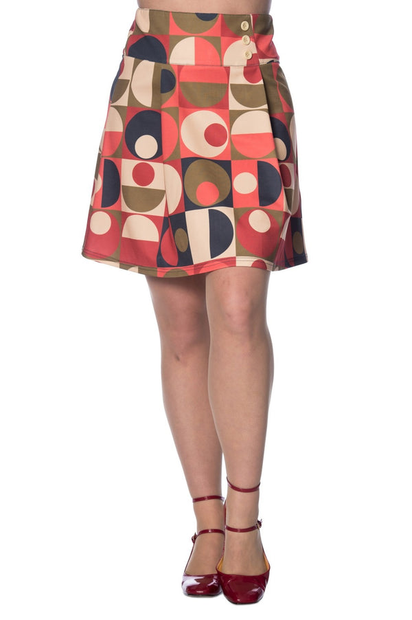 GEO CIRCLES SKIRT