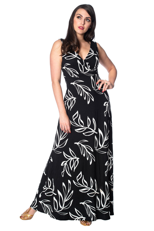 PALM MAXI LENGTH DRESS by Banned Apparel