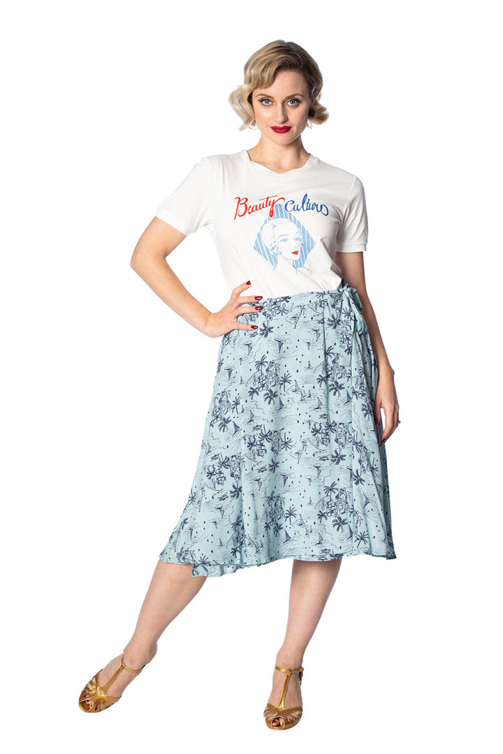 SANTORINI DREAMS SKIRT by Banned Apparel