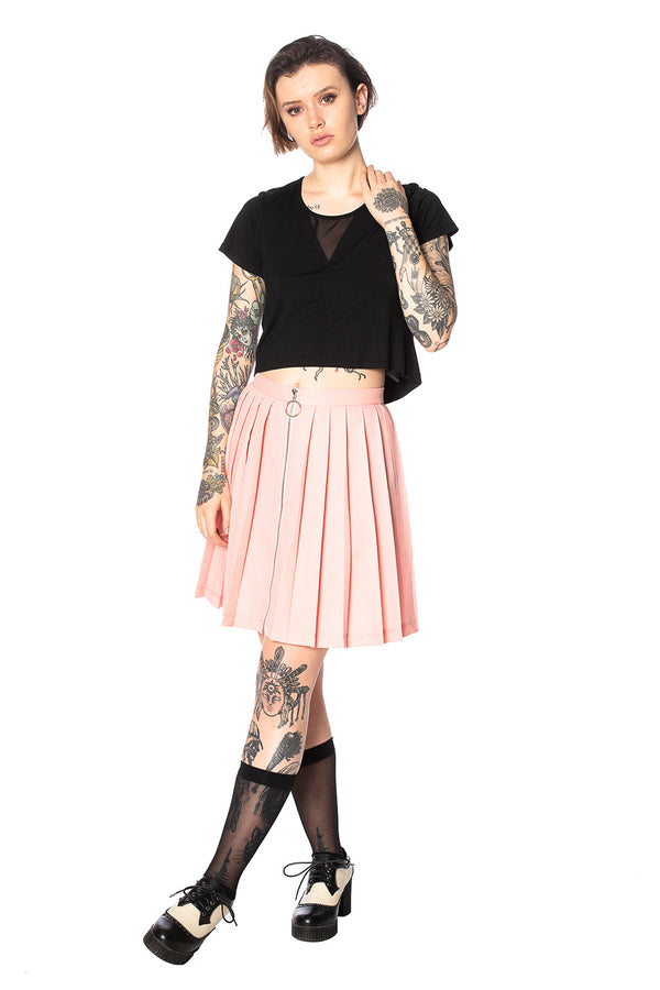 URBAN VAMP PLEATS SKIRT by Banned Apparel