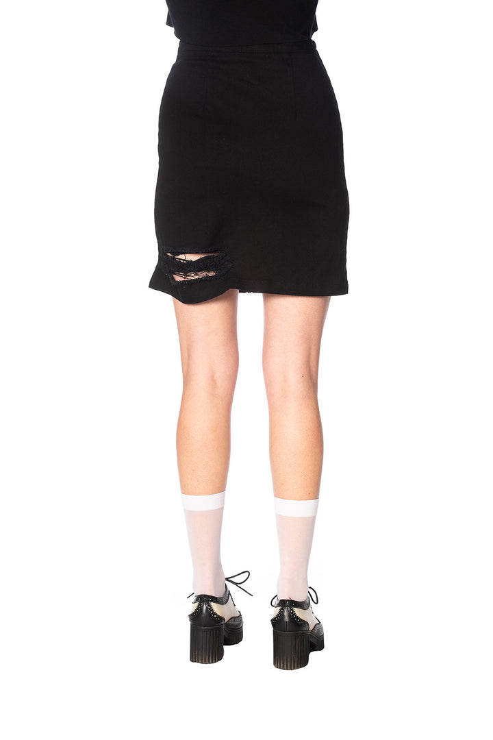 TRASHED & RAGGED SKIRT by Banned Apparel