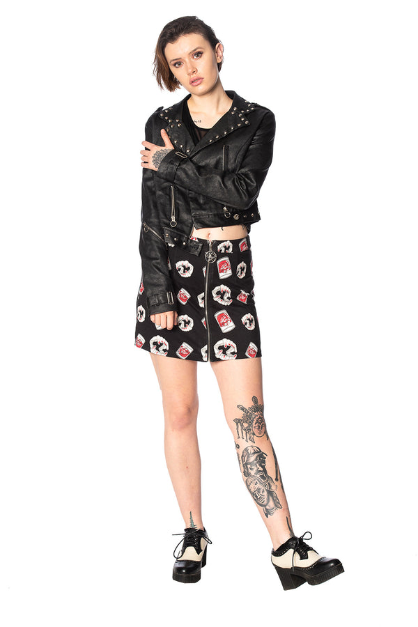 GLAMPIRE BODYCON SKIRT by Banned Apparel