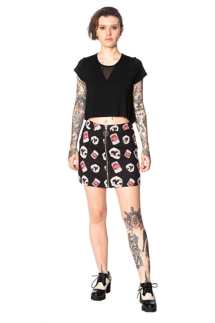 GLAMPIRE BODYCON SKIRT by Banned Apparel