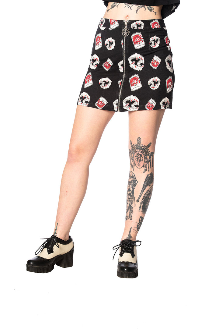 GLAMPIRE BODYCON SKIRT by Banned Apparel