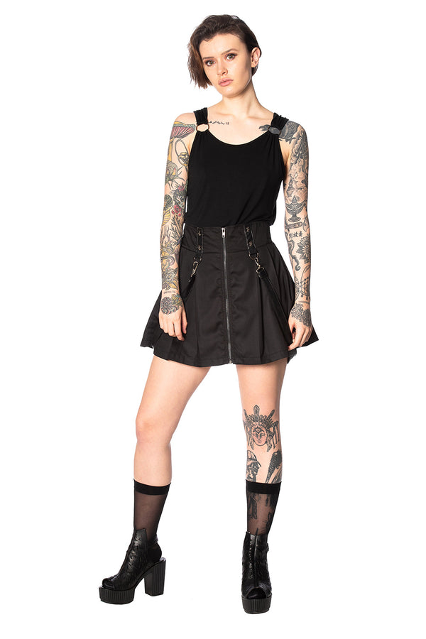 BONDAGE STRAPS SKIRT by Banned Apparel